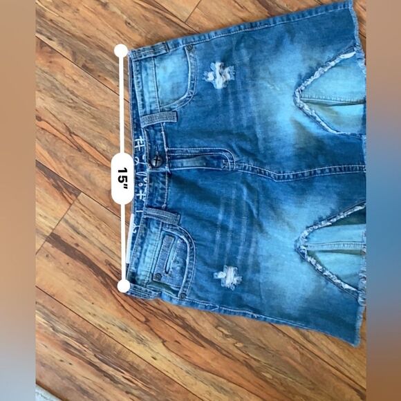 Industrial Cotton Blue Women’s Jean skirt sz9 - Picture 6 of 9